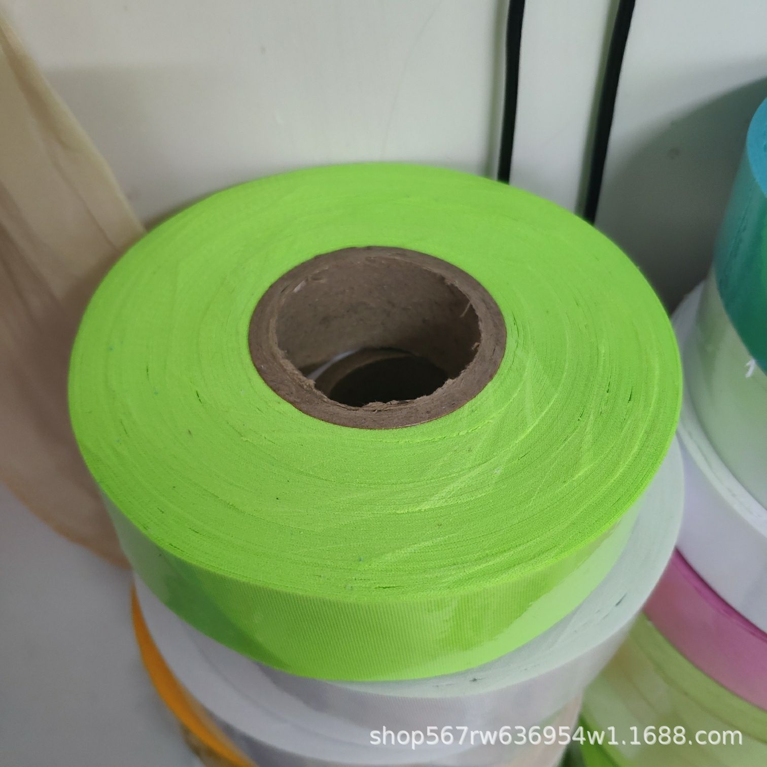 En stock venta al por mayor sarta de poliéster 3,0 cm borde tira de envoltura borde tira de tela con cortina delantal impermeable