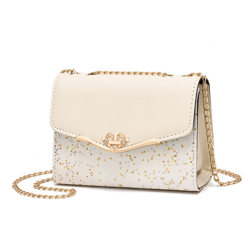 Factory direct sales  new chain crossbody women's bag Korean version ins fashionable and versatile high-end shoulder bag sequin trend