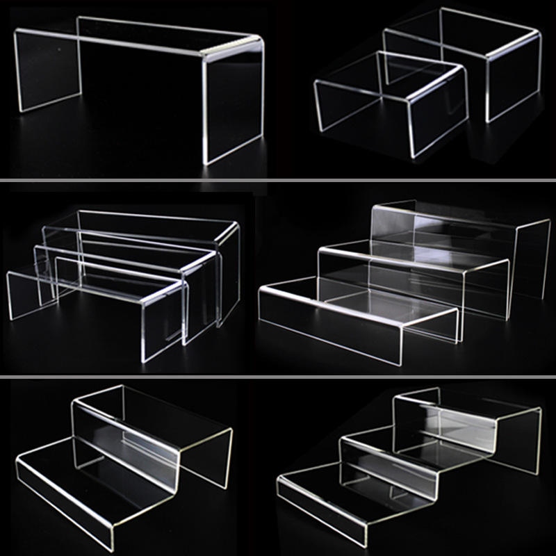 Transparent Acrylic Ladder Display Stand Shopping Mall Counter Product Support Bracket Exhibition Hall Exhibition Sample Display Props Transparent Acrylic Ladder Display Stand Shopping Mall Counter Product Support Bracket Exhibition Hall Exhibition Sample Display Props