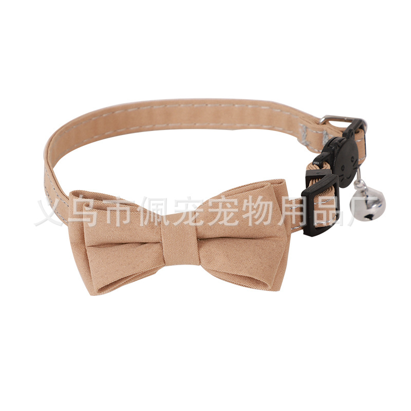 Pei Pei nuevo collar de mascotas, collar de gato de color sólido con collar de gato de moda