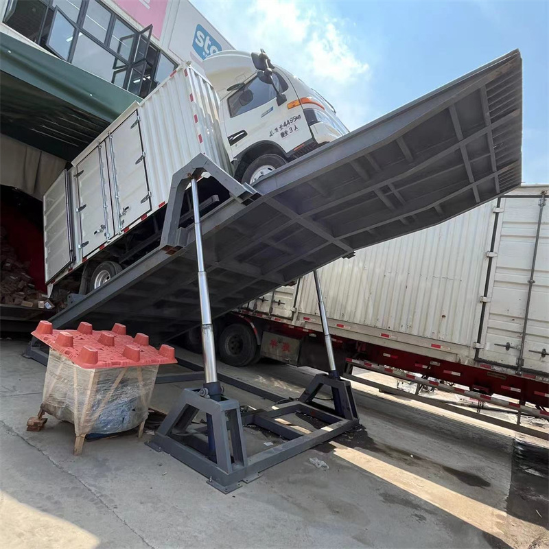 固定式快递分拣液压翻板卸车机物流线自动卸车神器升降平台装卸货