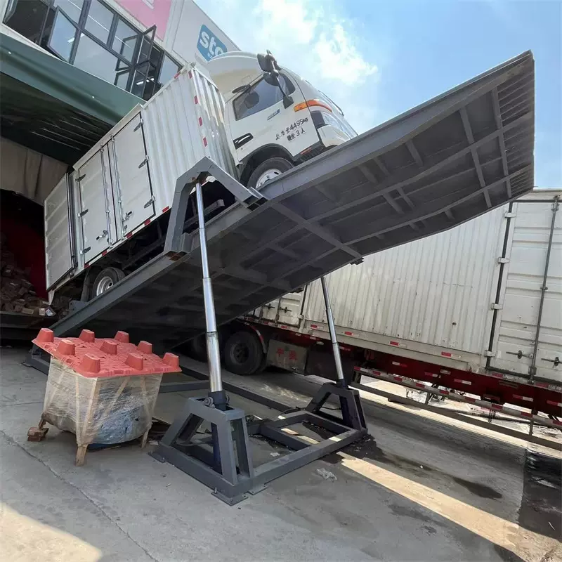 固定式快递分拣液压翻板卸车机物流线自动卸车神器升降平台装卸货