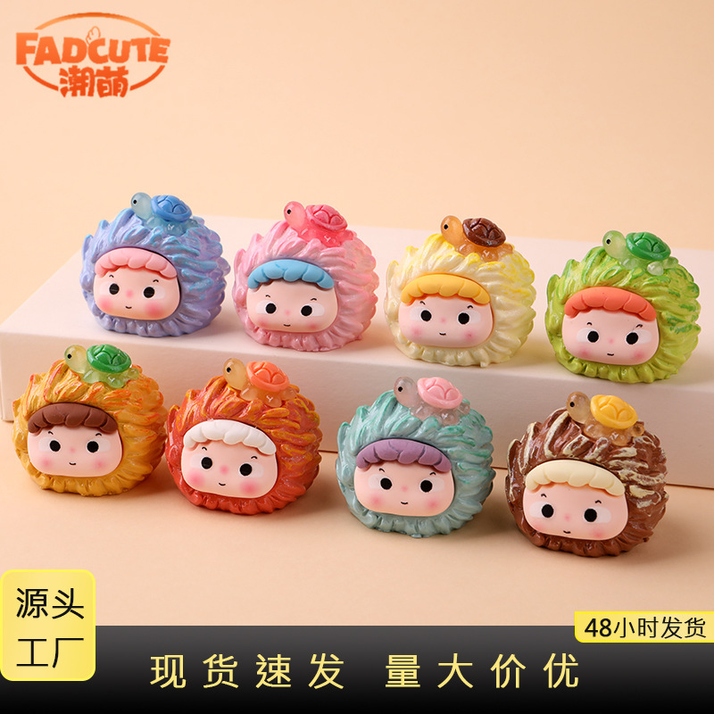 Factory in stock Original Baby Scarecrow Desktop Ornaments Shake Sound Cartoon Cute Cute Doll Resin Ornaments