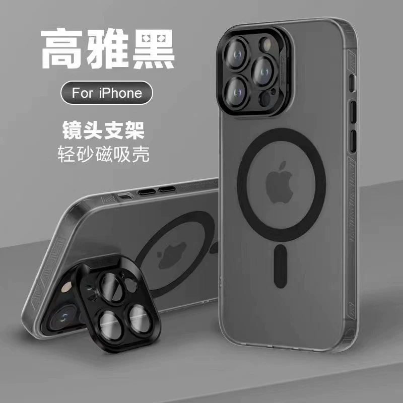 Плотный чехол-накладка для Apple iPhone 13 Pro с кольцом-подставкой линзы, совместимый с MagSafe, защитный