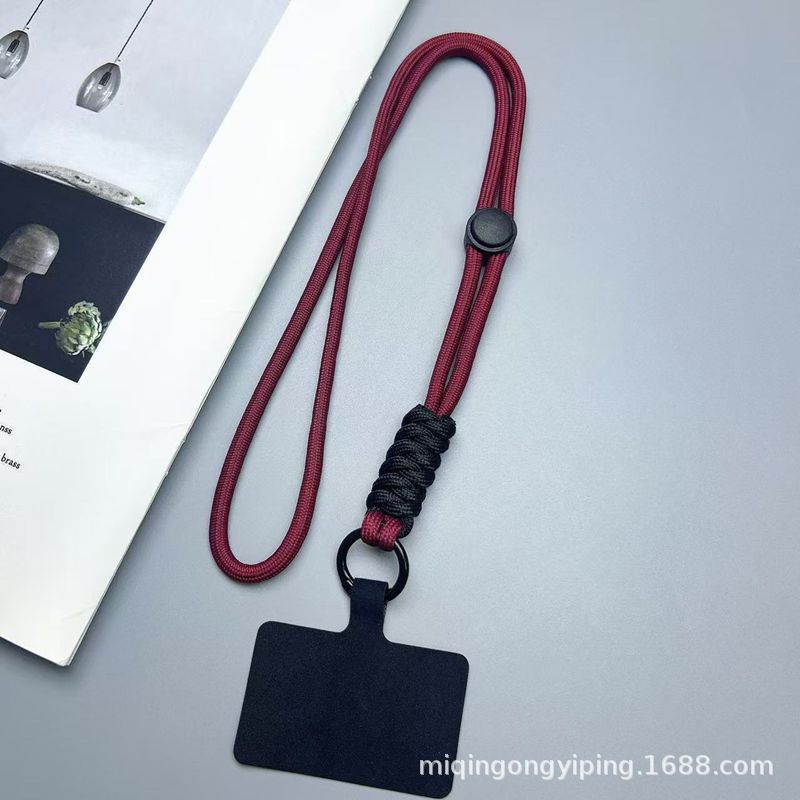 拼色打结手机挂绳创意手工编织挂脖挂绳手机壳钥匙圈可拆防丢吊绳|undefined