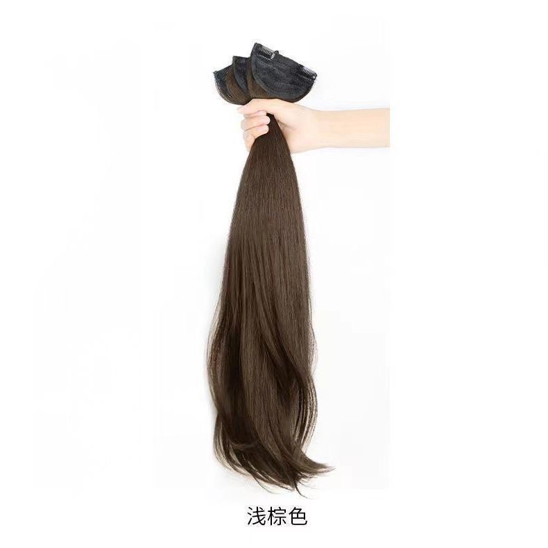 マイクロ巻きの長い髪の三枚式の髪の切れの女性のステルスがないことをシミュレーションします。|undefined