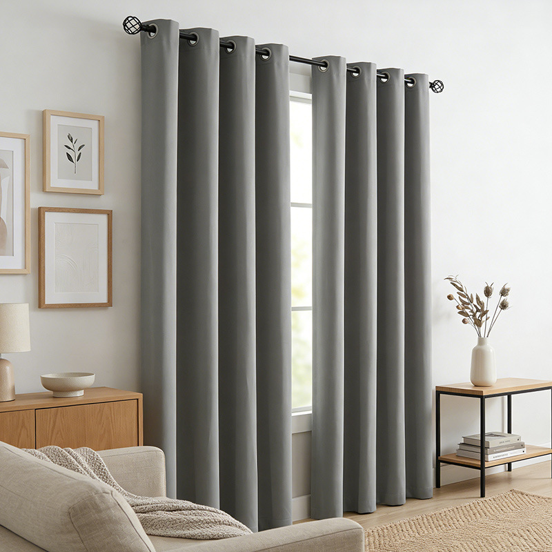 Cortinas opacas estilo nórdico de lujo para salón y dormitorio_voghion.com