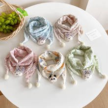 卡通风春秋休闲风日韩甜美围巾女宝欧若精灵风儿童女童婴儿男童