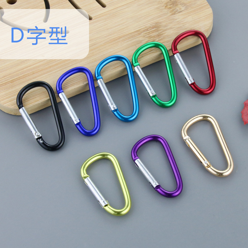 スポットNo.5安全バックルD型カラビナフックリングバックルタイプミニフックフックキーホルダークイックフック|undefined