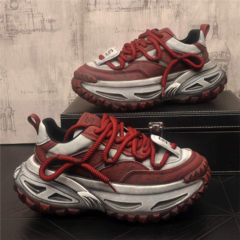 European Station 2025 New Thick-Soled Sports Dad Shoes Retro Fashion Trend Versatile Original Casual Shoes for Men