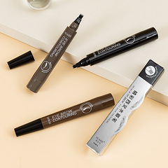 Makeup Suake Micro-Engraving Four-Head Eyebrow Pencil, Suankexuan Makeup Four-Head Water Eyebrow Pencil, Easy to Wear, Cross-Border Trade.