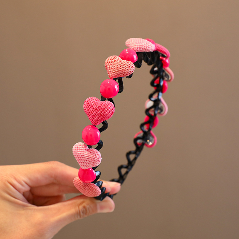 2023 nueva banda para el cabello de las niñas artefacto de cabello roto para niños horquilla de verano cabello antideslizante presionando diadema clip para el cabello de las niñas tocado