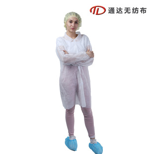 SMS disposable white coat lab coat