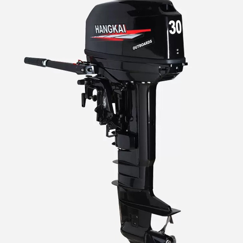 Hangkai fuera de borda de dos tiempos de cuatro tiempos de la nave fuera de borda colgando de hélice barco de motor de la hélice de goma barco
