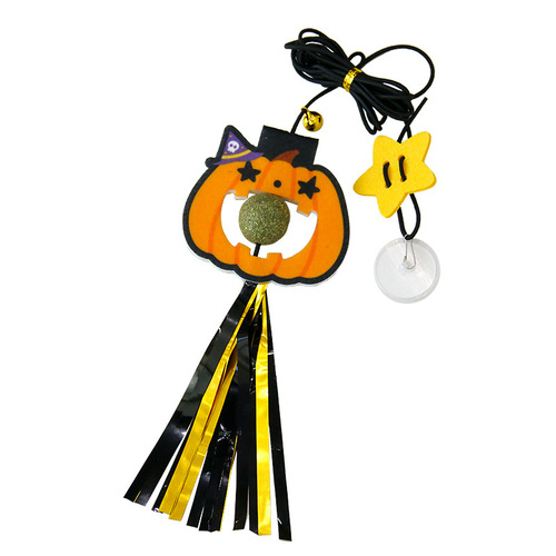 Original design cat toy hanging on the door to relieve boredom, swing, elastic rope, feather cat stick, Halloween wholesale