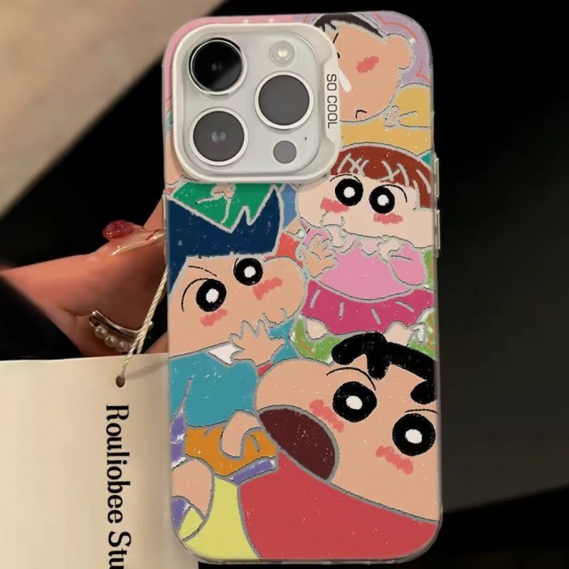 アニメ恐竜しんちゃんアップル12携帯ケースiPhone13promax新商品11/14/15潮金7/8/xs|undefined