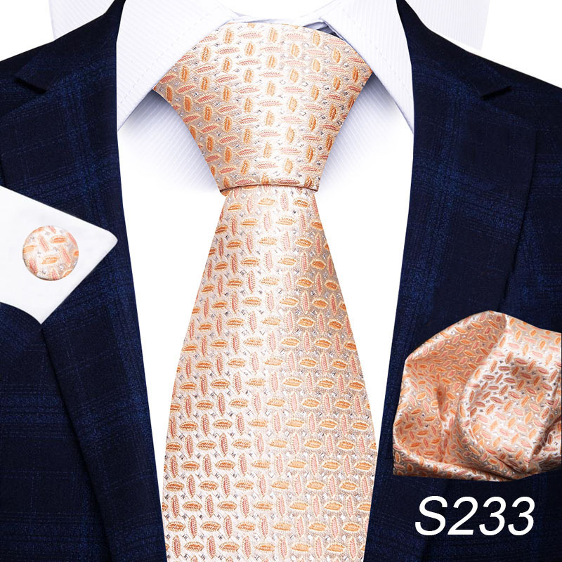 Simple Style Stripe Lattice Waves Polyester Yarn Men's Tie display picture 66