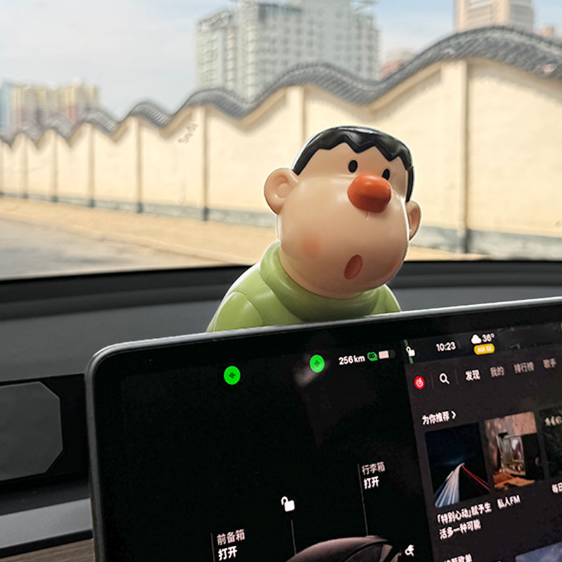 뚱뚱한 호랑이 자동차 장식품 자동차 외장 장식 자동차 지붕 장식 인형 고급 뚱뚱한 호랑이 자동차 후방 트렁크 엉덩이 펜던트