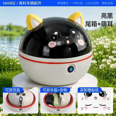 or rear compartment of electric vehicles, meets — Electric car tail box - bright-black-cute-tailstock-not-included