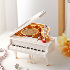 Unique Dancing Girl Music Box for Valentine's Day, Spinning 8-Track Decorative Shelf Ornament, Creative Birthday Gift