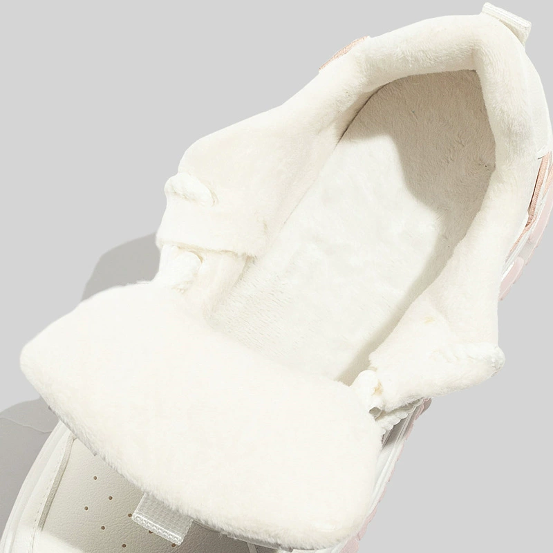 Беэр Fleece кроссовки, белые туфли, универсальная модная обувь платформа для отдыха, корейский стиль