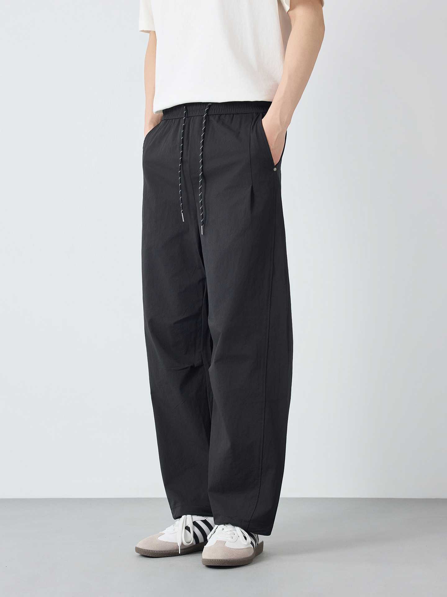 Quần yếm nam kiểu Mỹ phong cách casual, chất liệu bền đẹp — đen