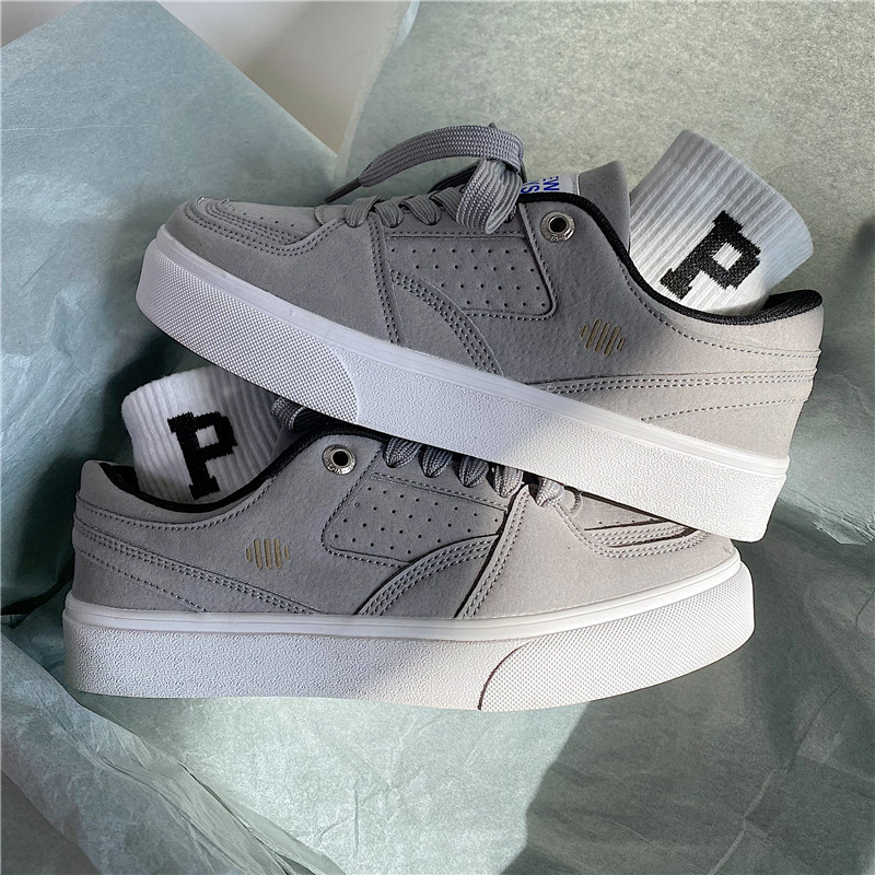 Herren Freizeitschuhe Skateschuhe Dunkelgrau Sportlicher Style_voghion.com
