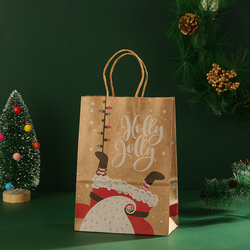 30g Weight Gift Wrapping Supplies Event & Party Supplies food packaging bag Storage & Cleaning Daily Occasion Kraft Paper Material Christmas Festival Santa Claus, Letter Pattern Simple Style Style Christmas Simple Style Santa Claus Letter Kraft Paper Daily Gift Wrapping Supplies 6