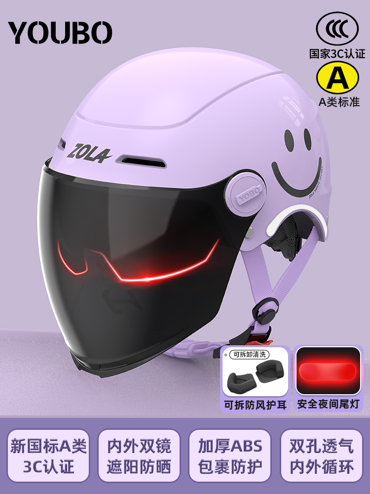 Winter Sunscreen — Universal Auto Parts and Accessories - roland-smile-sunscreen-double-mirror-detachable-earmuffs-tail-light-new-national-standard-class-a-3c