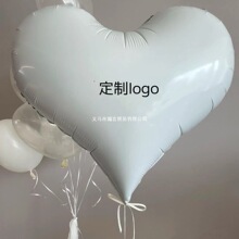 20寸爱心铝膜气球结婚周年纪念日婚庆生日logo广告布置装饰