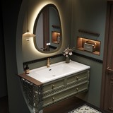 Французский ретро ванный шкаф керамический интегрированный бассейн