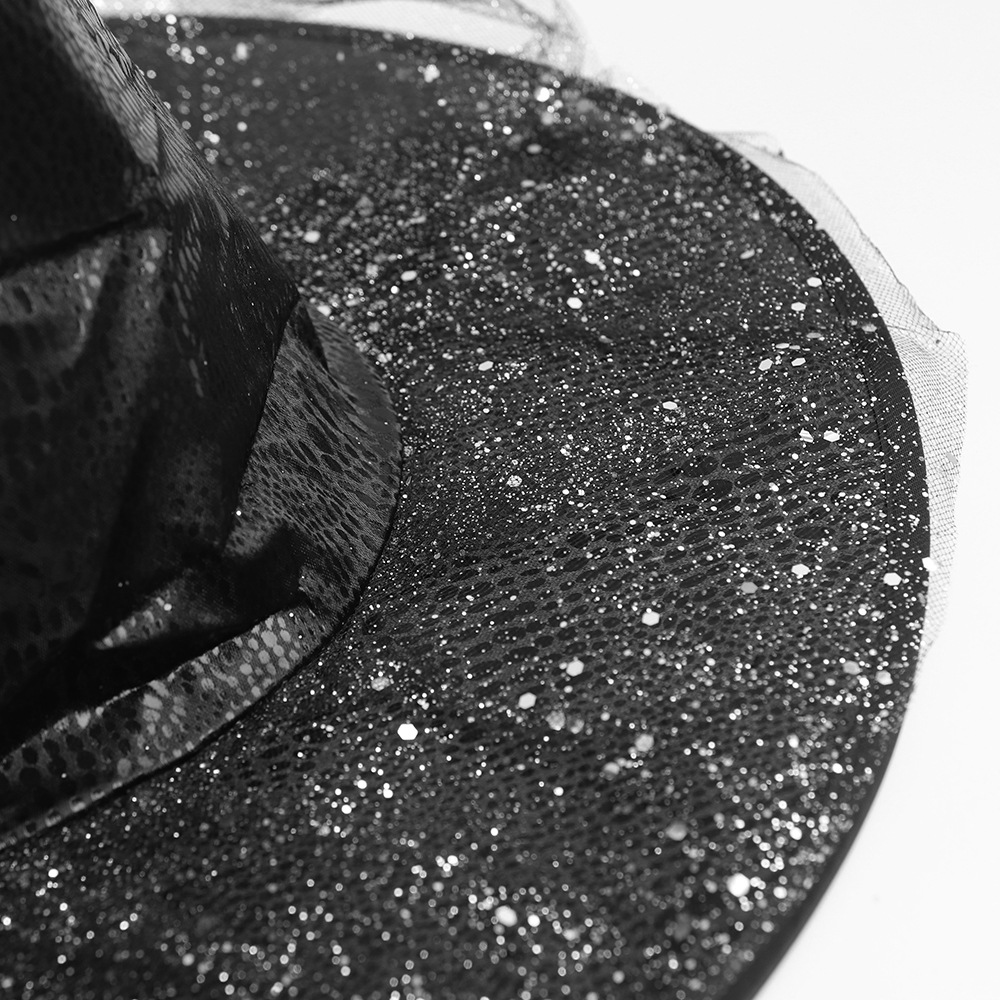 Sombreros de Halloween para niños y adultos, artículos para fiestas, sombreros de mago, sombreros de hechicero, sombreros de bruja de malla de cuero