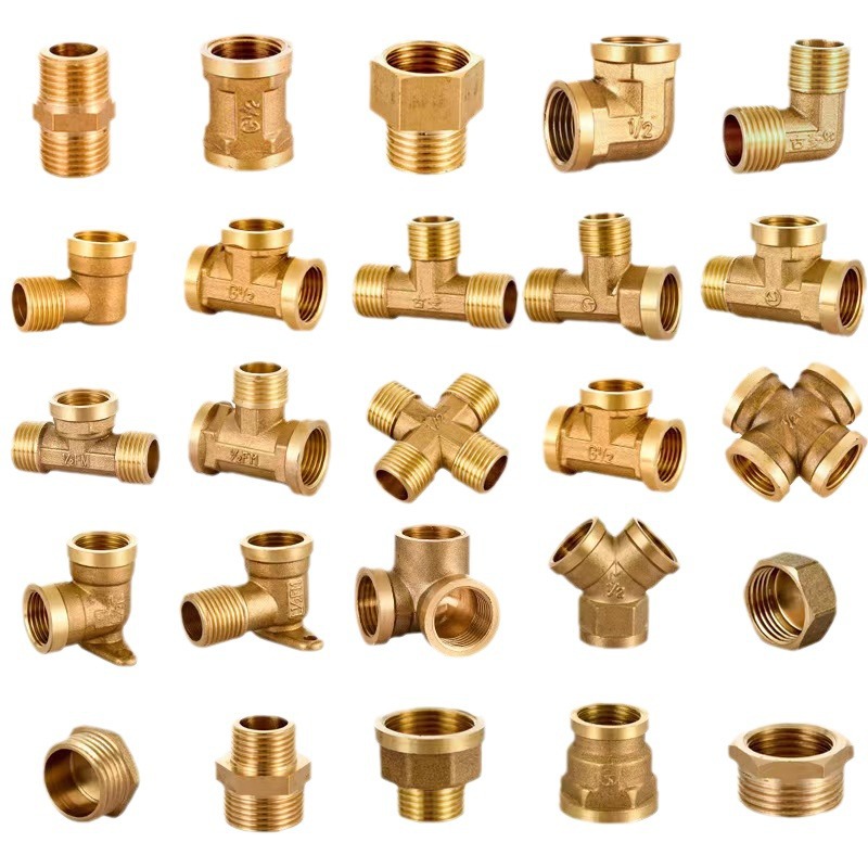 4 puntos accesorios de cobre conector de cobre completo cable interior y exterior tee de cobre directo interior y exterior tee interior fontanería accesorios de tubería conector de cobre