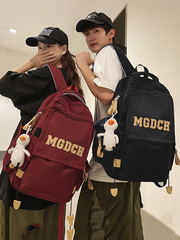 書包男款大學生中學生ins高質量批發初中生女生小學生字母雙肩包