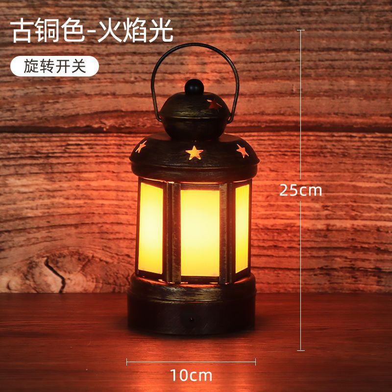 Lámpara de mesa recargable retro atmósfera lámpara decoración lámpara de mesa lámpara de queroseno antiguo al aire libre lámpara de caballo lámpara de guión lámpara fábrica de comercio