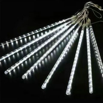 Lluvia de meteoritos solar al aire libre luces de cadena de árboles colgantes de la calle luces decorativas Año nuevo Navidad vacaciones luces ambientales luces de agua