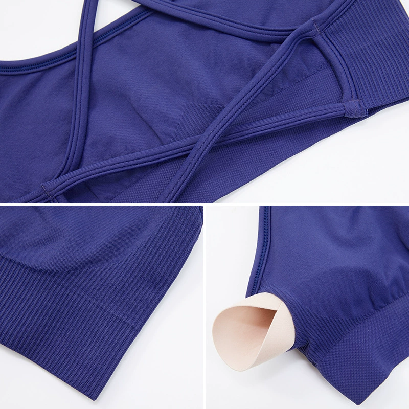 Yoga clothing, vest, quick dry sports bra for gym, European style, tight