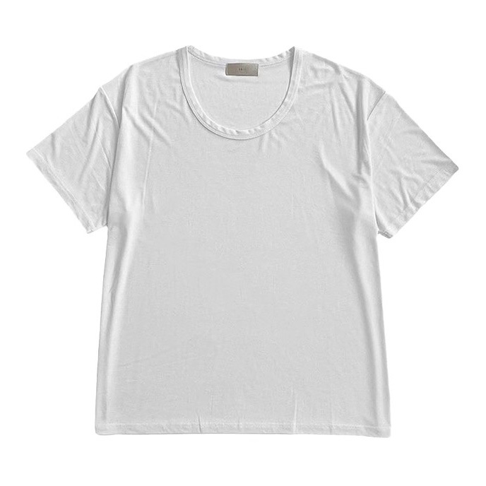 Silky Stretch Men's U-Neck T-Shirt - Lightweight Breathable Short Sleeve Top For Summer Comfort & Active Wear_viptrois.com
