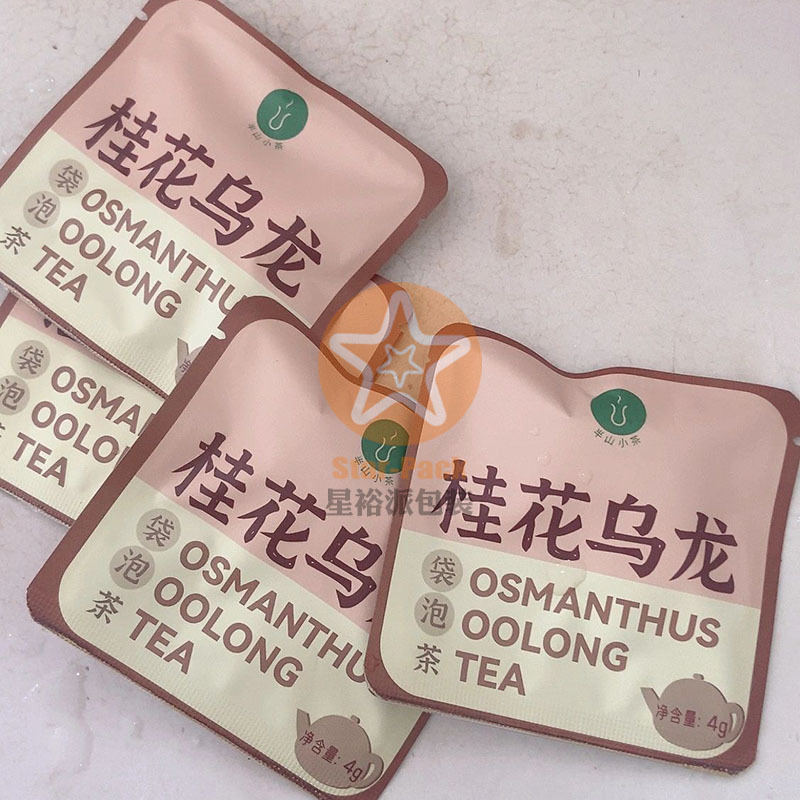 半山小茶桂花乌龙防潮镀铝小泡袋 小批量拼版彩印2-5克袋泡茶叶袋
