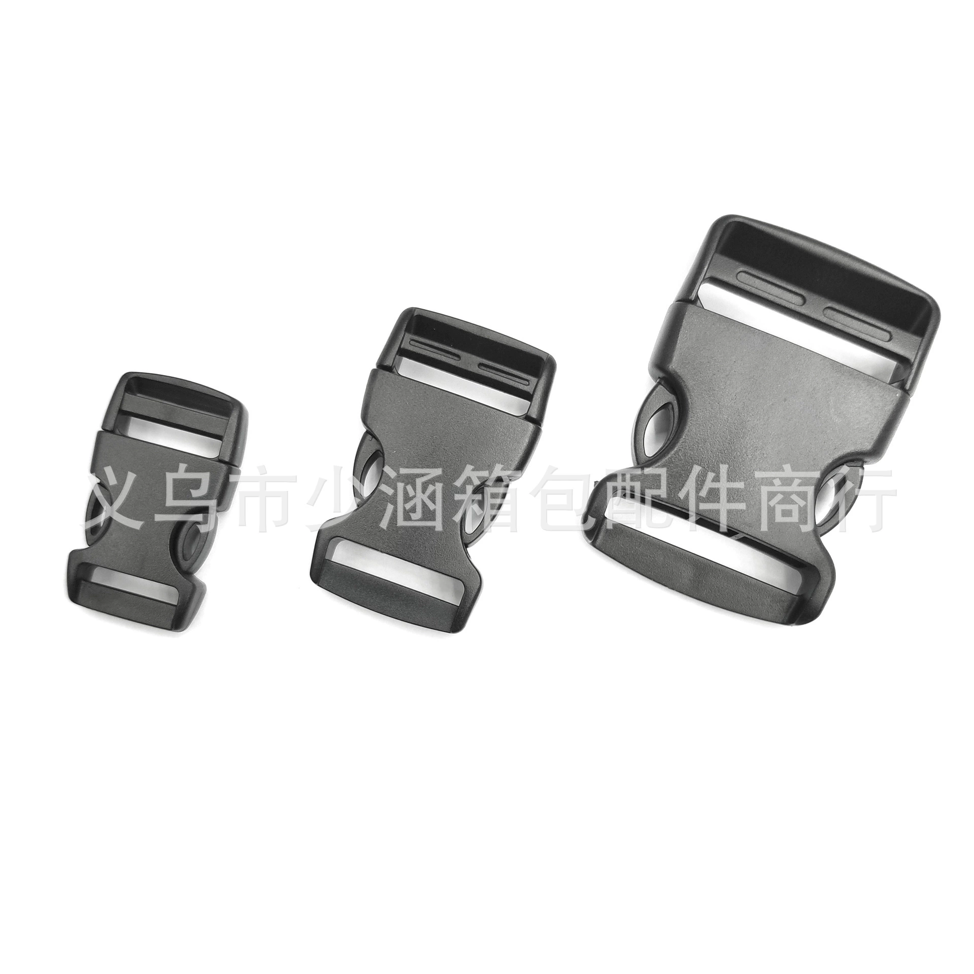 Прямая поставка производителя 20 ~ 51 мм черный пластиковый безопасная пряжка лямка регулировка вткачества пряжка путешествия рюкзак оптом