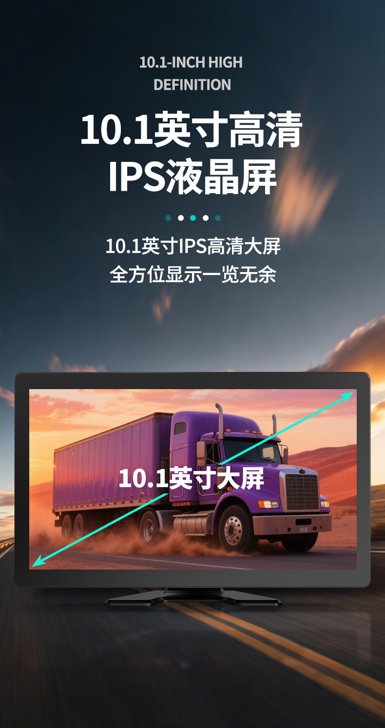 10-Inch 4-Split All-In-One Bsd/Adas Vehicle-Mounted Pedestrian Warning Blind Spot Monitoring High-Definition Recorder