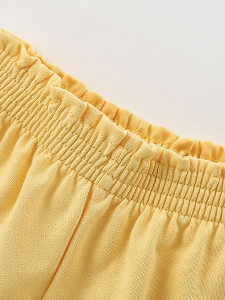 Malwee pantalones cortos de niñas verano Europa y los Estados Unidos niños cintura elástica lindos pantalones de seguridad de niñas pantalones casuales