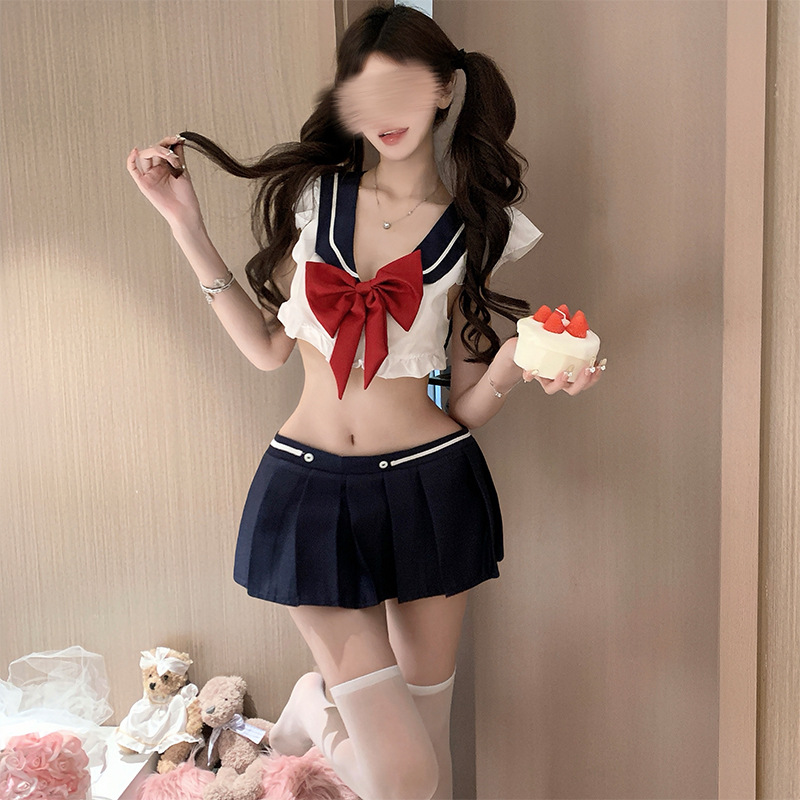 Shimeisha: Sexy Lingerie Nightclub Bow Sexy Sailor Uniform Campus Temptation Pure Desire Sexy Jk Suit
