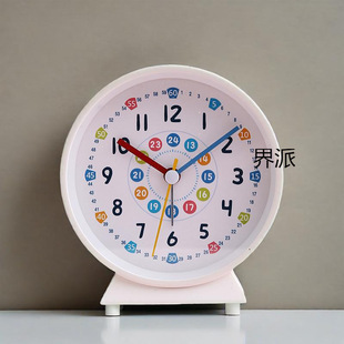 Minimalist Alarm Clock Primary and Secondary School Students Learning Clock Desk Dormitory Bedside Night Light Mute Lazy Get-up Alarm