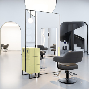 Barber Shop Mirror Hair Salon Special Hair Salon Mirror Cyber Celebrant Single-Sided Mirror with Desktop Hot Dyeing and Hair Cutting Mirror