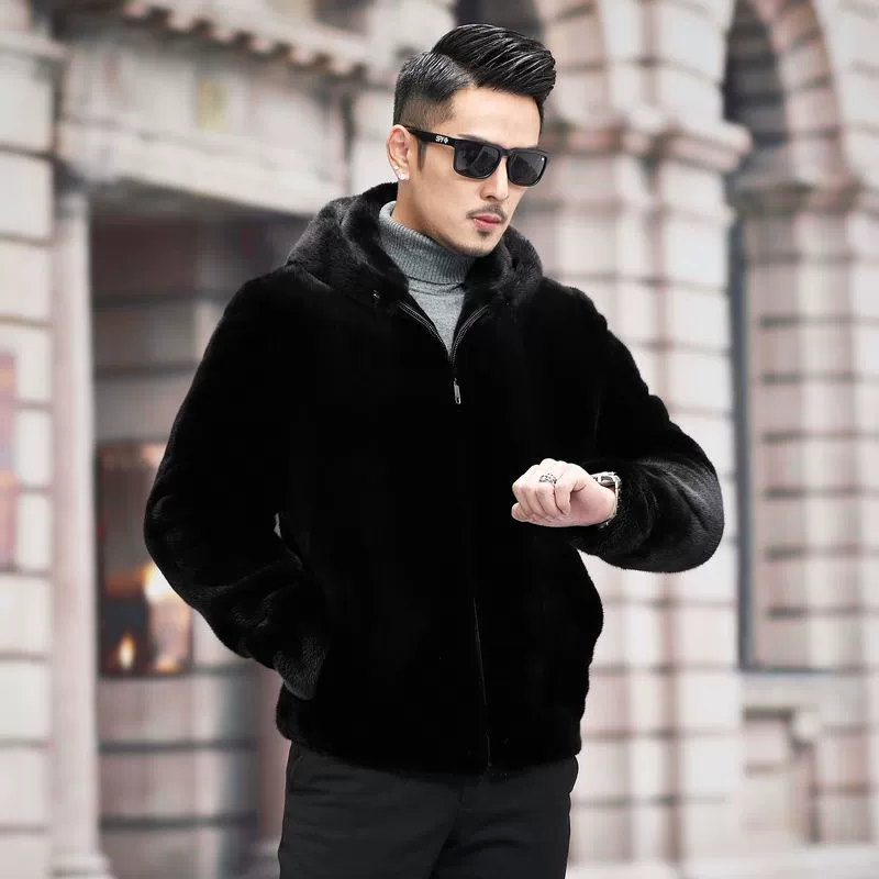Имитационная норковая шуба целая собка меха мужская оптовая норковая шуба куртка шапка норковая шуба для пожилых людей