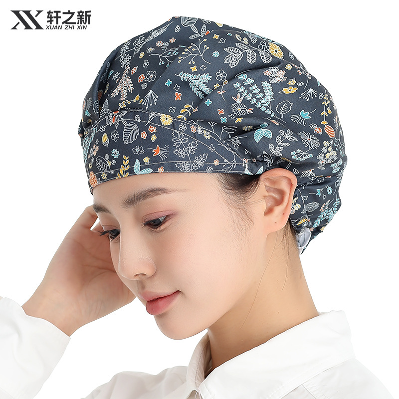 Manufacturer wholesale - Dust-proof work cap for women, designed to prevent hair loss and protect against kitchen fumes, suitable for baking, cooking, and household cleaning