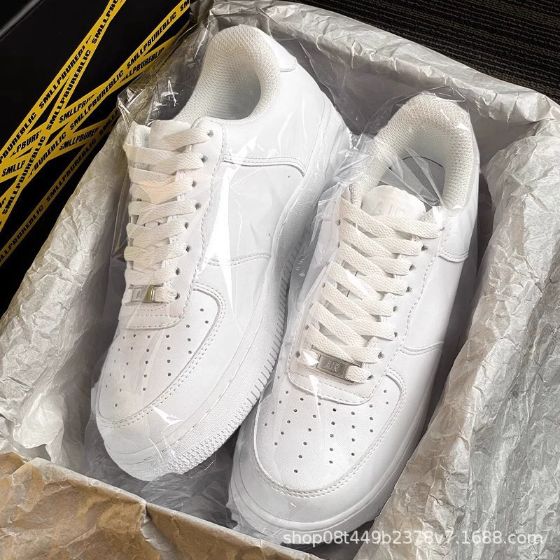 Обувь Putian, чистая оригинальная обувь Air Force One af1, низкие кеды пшеничного цвета, черные кроссовки Warrior, высокая версия, маленькие белые туфли, чисто белые