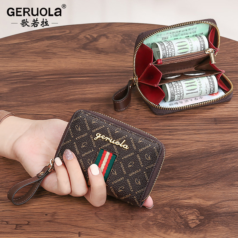 Venta directa de fábrica, billetera de mano, billetera simple y versátil para mujer, tarjetero, monedero corto