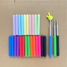 皮套 伸缩杆手柄套 工具麻面软胶防滑耐磨把手套护套工厂批发